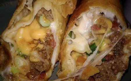 Rindfleisch und Käse Chimichangas
