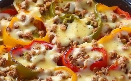 Gefüllter Paprika-Auflauf für jede Jahreszeit, ein absoluter Hingucker