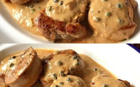 Filetpfännchen mit Frischkäse Senfsauce, superlecker