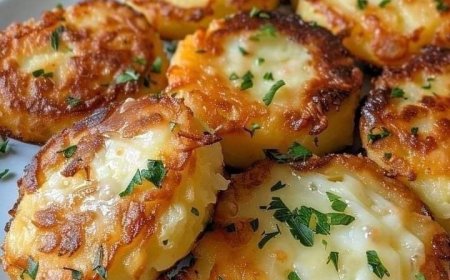 Gebackene Kartoffelröllchen mit Käse