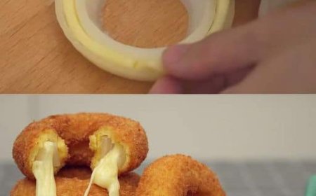 Mozzarella Zwiebelringe