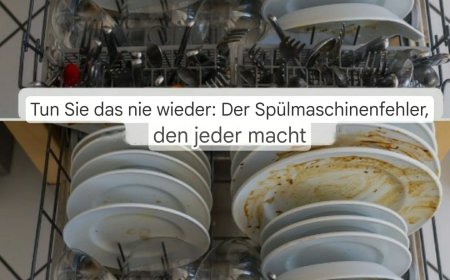 Der Fehler, den jeder in der Spülmaschine macht