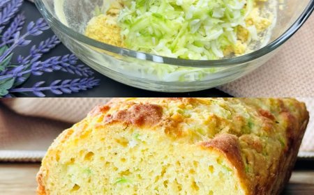 Käse-Zucchini-Brot ❘ ohne Weizenmehl, ohne Butter