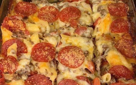 Peperoni-Pizza-Auflauf