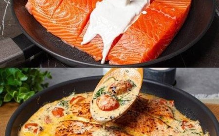 Cremiger Knoblauchlachs mit Spinat und Kirschtomaten