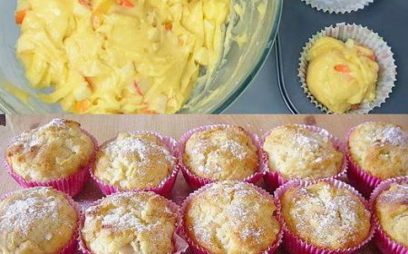 Apfel Quark Muffins die auf der Zunge zergehen