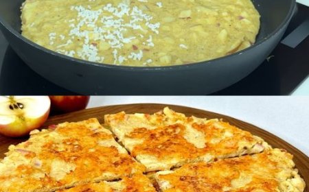 Apfel-Zimt-Haferflocken-Pfannkuchen mit Mozzarella