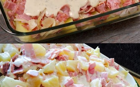 Ohhh man ist das lecker, Nudelauflauf ‘Hawaii’