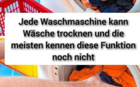 Jede Waschmaschine kann Wäsche trocknen und die meisten kennen diese Funktion noch nicht