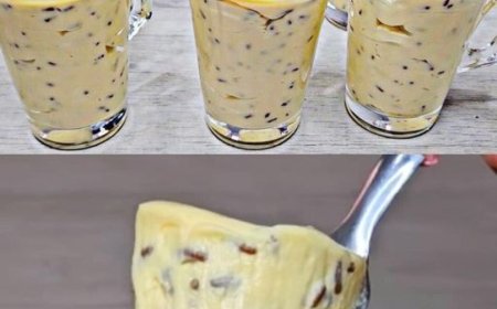 Einfaches cremiges Dessert: Einfach im Mixer zubereiten