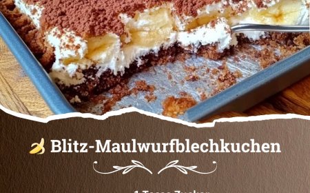das Schätz aus Omas Backbuch, Blitz-Maulwurfblechkuchen mit nur wenigen Zutaten