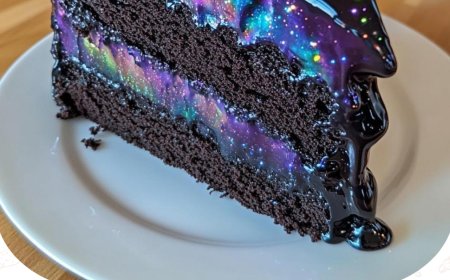 Galaxy Mirror Glaze Kuchen: Ein himmlisches Rezept