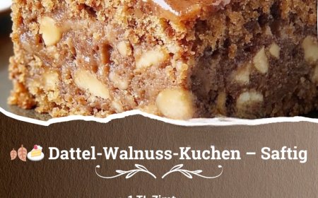 Omas Dattel Walnuss Kuchen mit Suchtgefahr