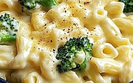Cremige Käsenudeln mit Brokkoli