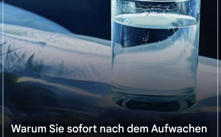 Warum Sie direkt nach dem Aufwachen auf nüchternen Magen Wasser trinken sollten