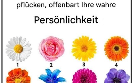 Kein Geschwätz. Die Blume, die Sie pflücken, offenbart Ihren wahren Charakterzug