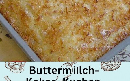 Buttermilch Kokos Kuchen ..wie ein fluffiger Kurzurlaub auf einer tropischen Insel