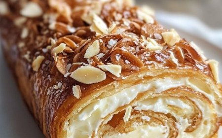 Bienenstich Biskuitrolle  Lecker und Cremig
