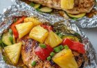 Teriyaki Chicken and Pineapple Foil Packets