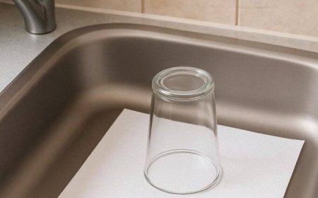 Here’s why you should always leave an upturned glass and a piece of paper in the sink before going on vacation
