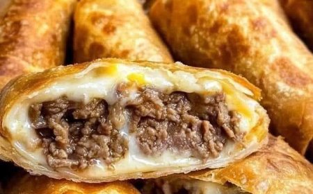 Philly Cheesesteak Egg Rolls