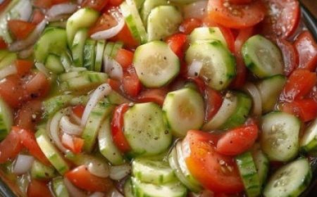 Marinated Cucumbers, Onions, and Tomatoes  The Ultimate Summer Salad!