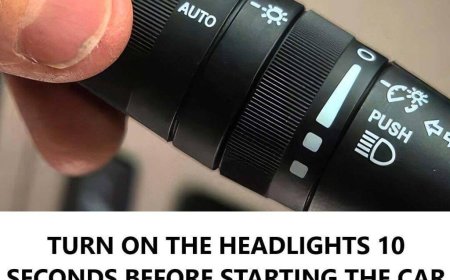 Turn on your headlights for 10 seconds before driving to save money