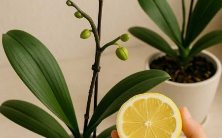 1 lemon is all that’s needed to revive an orchid. Here’s how it works