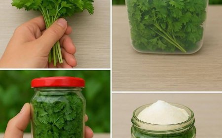 Parsley, the chef’s secret to keeping it fresh for months: it doesn’t rot