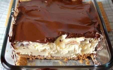 No Bake Peanut Butter Eclair Cake