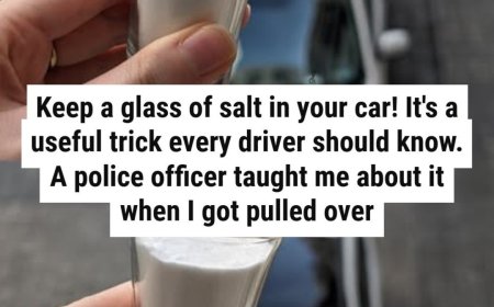 Put 1 Glass of Salt in Your Car
