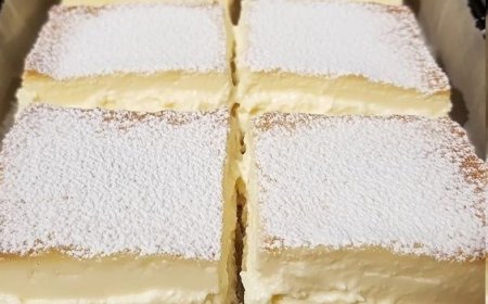 Vanilla Custard Cream Squares