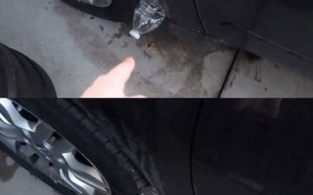 If You See A Plastic Bottle On Your Tire, Pay Close Attention
