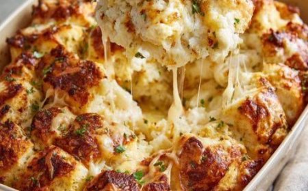 A Beloved Church Potluck Classic: The 4-Ingredient Cheesy Pull-Apart Casserole Everyone Asks Me to Bring