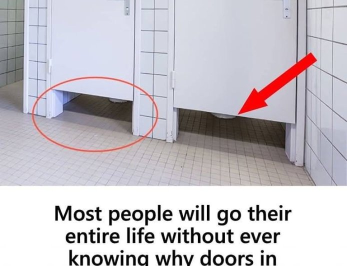 Why Doors in Public Bathrooms Don’t Reach the Floor