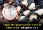 5 vegetables you should never eat raw — they may hide worm nests that turn into parasites in your stomach