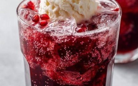 Food Recipe The Holiday Flip Everyone Falls in Love With: A Festive Pomegranate Float That Feels Like a Celebration