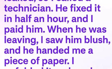 A Leaky Washer, a Folded Note, and the Kindness That Changed Everything