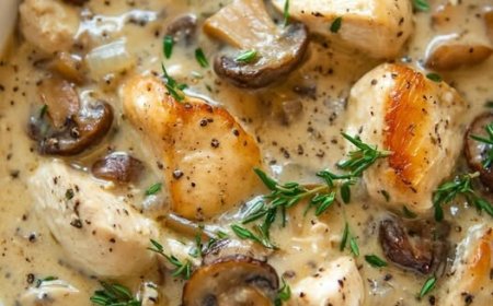 Creamy Mushroom Chicken and Wild Rice Soup