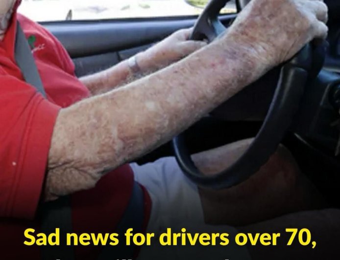 Sad news for drivers over 70, they will soon no longer be able to…