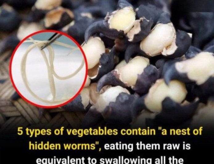 5 vegetables you should never eat raw — they may hide worm nests that turn into parasites in your stomach