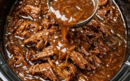 Slow Cooker French Onion Chuck Roast