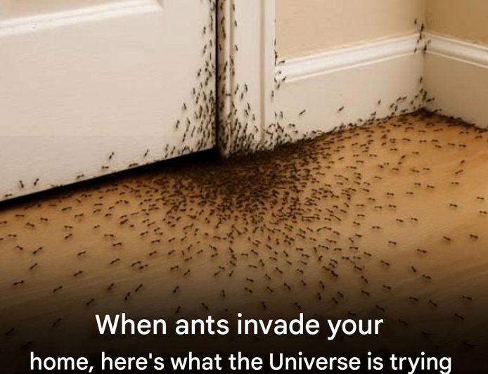 When ants invade your home, here's what the Universe is trying to tell you
