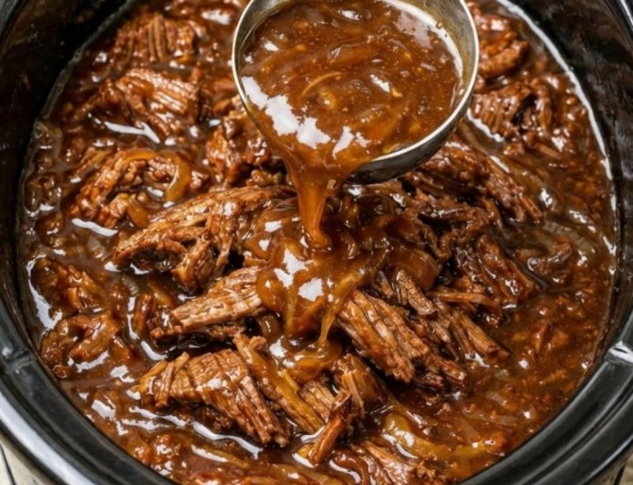 Slow Cooker French Onion Chuck Roast