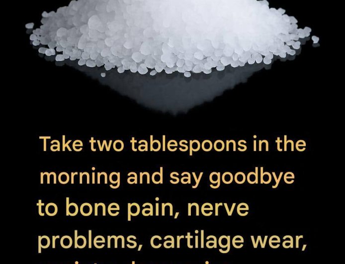 Take two tablespoons in the morning and say goodbye to bone pain, nerve problems, cartilage wear, anxiety, depression and insomnia