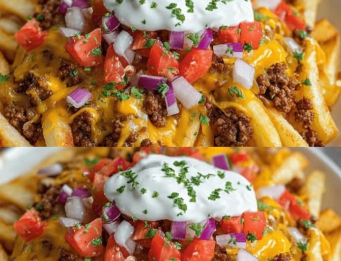 Loaded Cheese Beef Fries