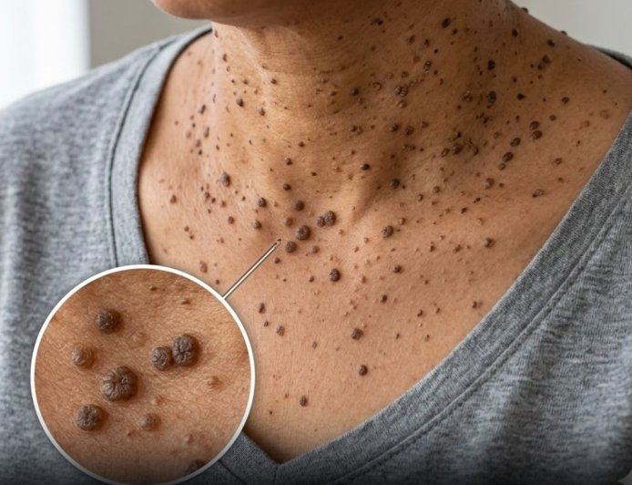 Have you also developed these skin bumps on your neck?
