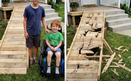 My Son Built a Ramp for a Disabled Boy, The Next Morning, an Entitled Neighbor Destroyed It, But She Had No Idea Who Was Watching