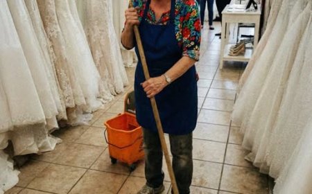 My Fiance Shoved a 60-Year-Old Cleaning Lady Out of a Bridal Boutique Not Knowing She Was My Mother – My Last Words Came at the Altar Two Days Later!