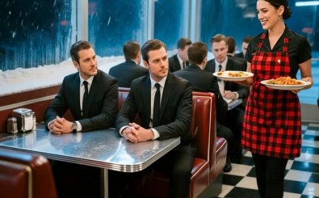 Waitress Shelters 15 Billionaires During Snowstorm, Next Day 135 Luxury Cars Arrive at Her Diner